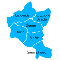 Żuromin powiat żuromiński mapa